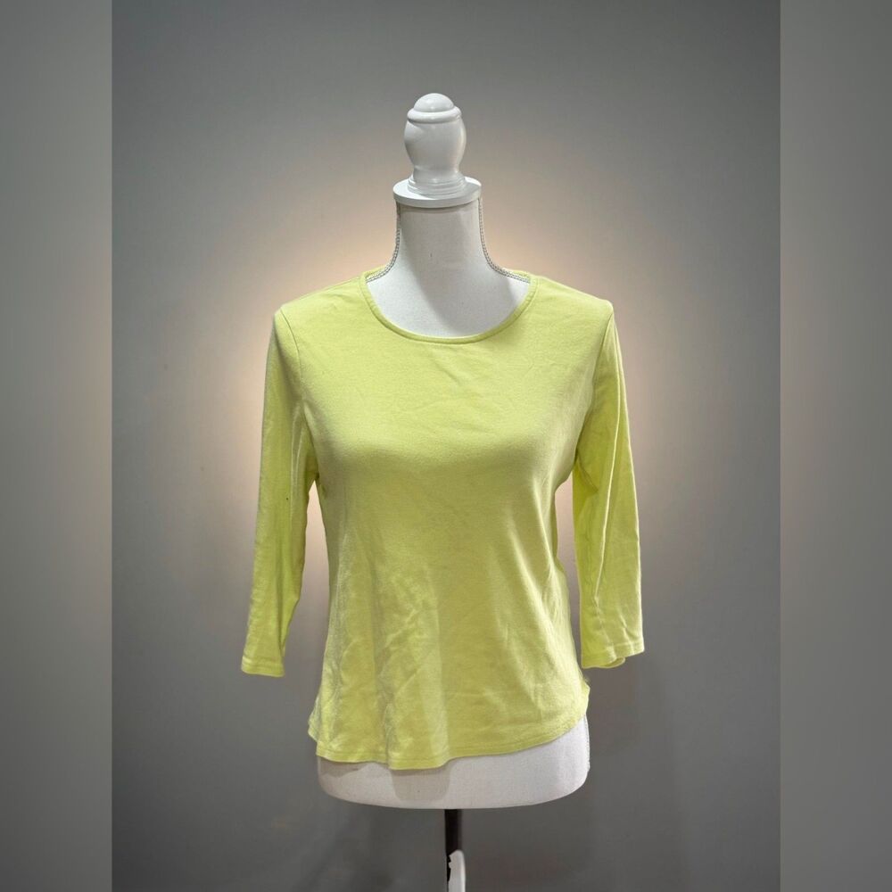 Neon Yellow Chico's The Ultimate Tee Size 0 (4) GUC